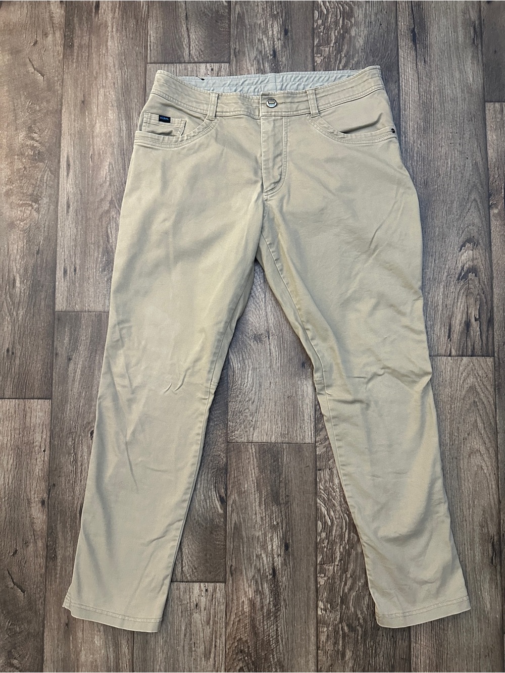 KUHL Revolt Sweat Pant Comfort Tapered Jean Pants Men’s Size 36x32 Stone Khaki